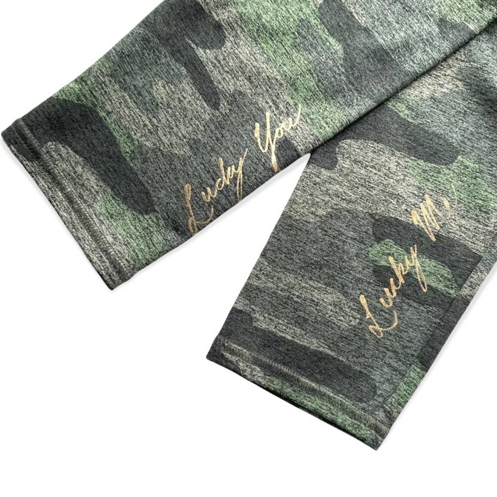 Lucky Brand Womens Lucky Print Camo Leggings size XS Olive Green Athleisure - Picture 6 of 10